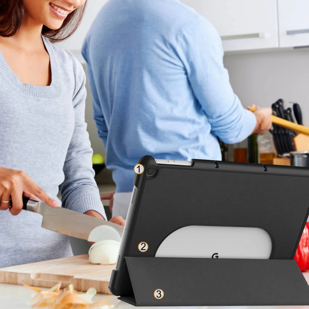 Fama Tri-Fold Leather Case For Google Pixel Tablet