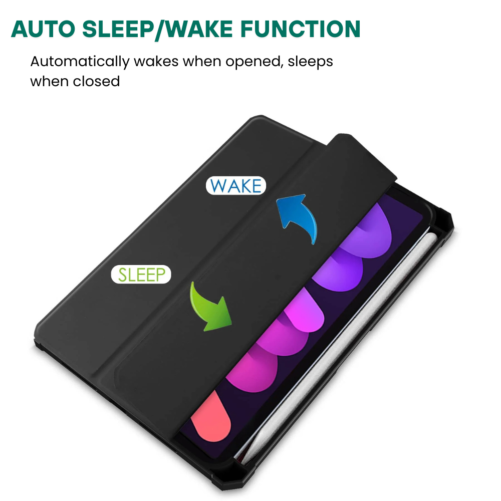 Hodie Tri-Fold Acrylic iPad Case With Pencil Holder