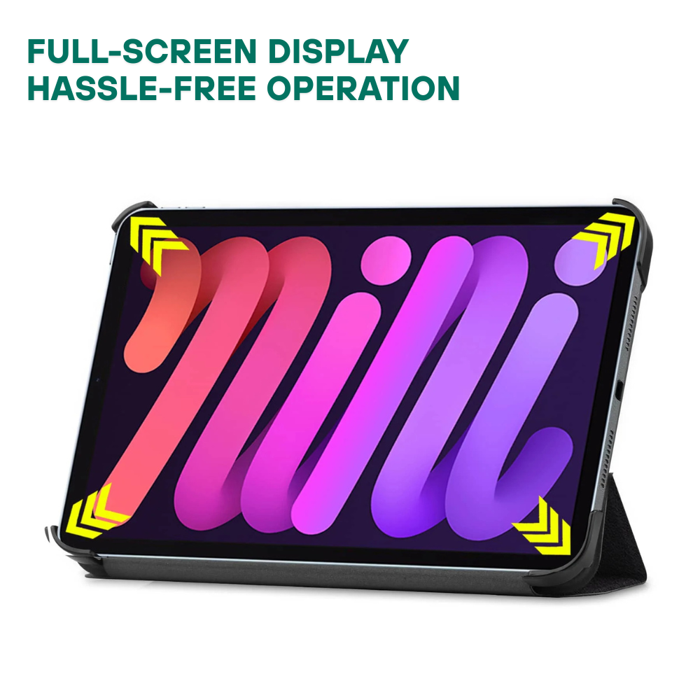 Instar Tri-Fold Shockproof Leather iPad Case With Pencil Holder