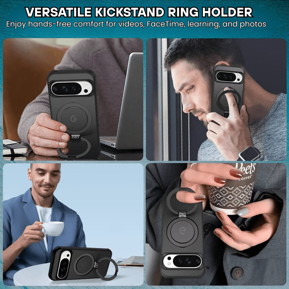 Sero Shockproof MagSafe Case For Google Pixel With Ring Holder - Astra Cases