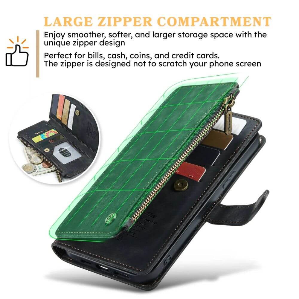 Saevio Magnetic Leather iPhone Case - Astra Cases