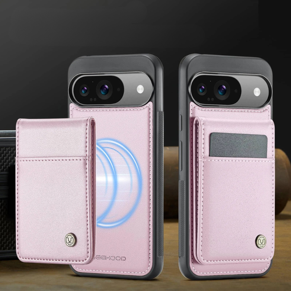 Fluo Magnetic Leather Wallet Case For Google Pixel