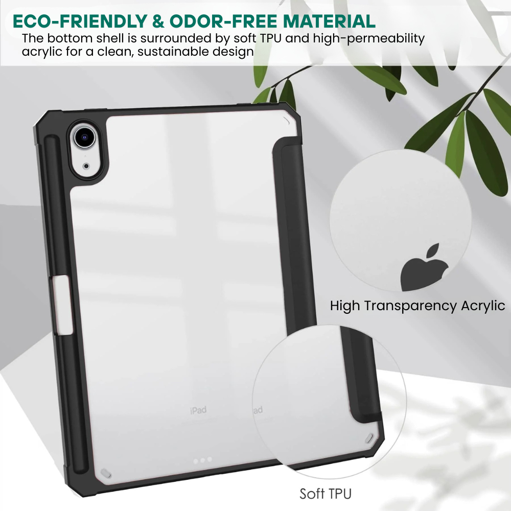 Hodie Tri-Fold Acrylic iPad Case With Pencil Holder