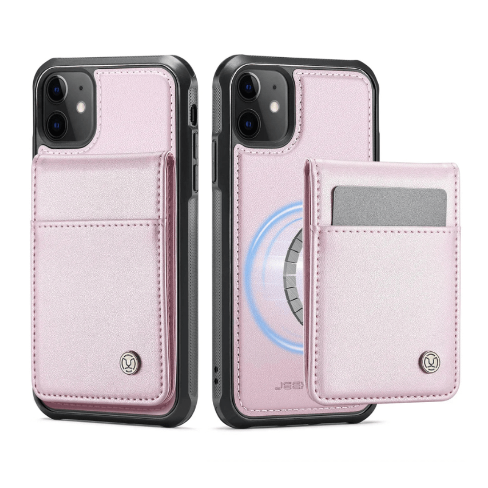Pereo Magnetic Leather Wallet iPhone Case With Detachable Card Holder