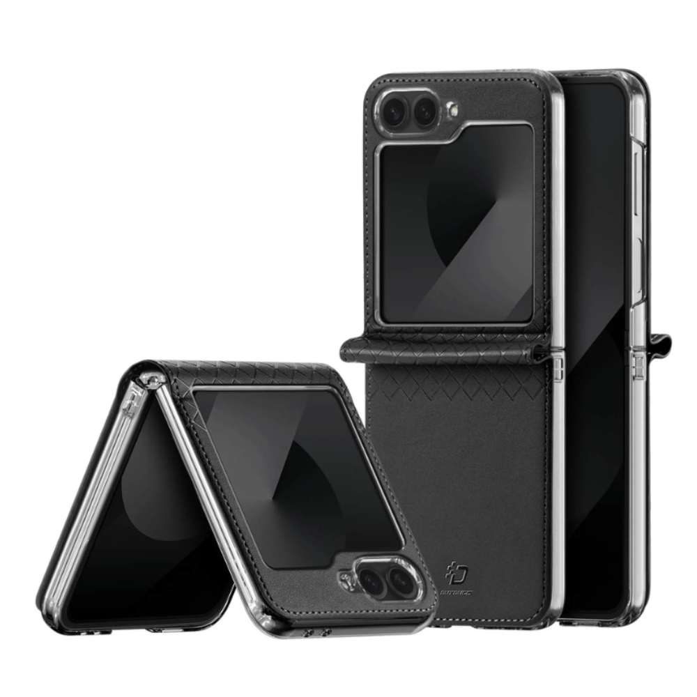 Quare Leather Case For Galaxy Z Flip