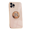 Aere Luxury Plated iPhone Case With Ring For Series 14-16