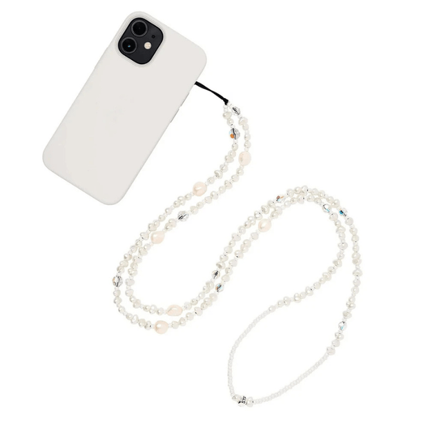 Bellicus Pearl Crystal Elastic Phone Lanyard