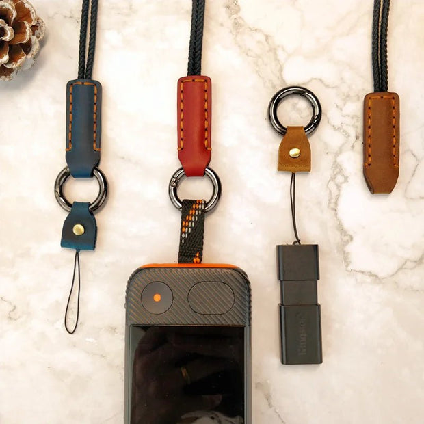 Eatenus Leather And Nylon Lanyard For Phone And AirPods