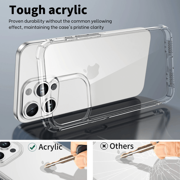 Evoco Shockproof iPhone Case With 2-Piece Clear Screen Protectors