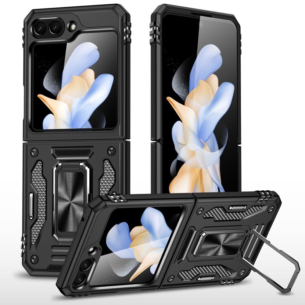 Ignis Military Shockproof Case for Galaxy Z Flip With Magnetic Ring Kickstand