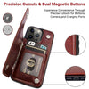 Vistor Leather Flip Wallet Case For iPhone 14-16 Series