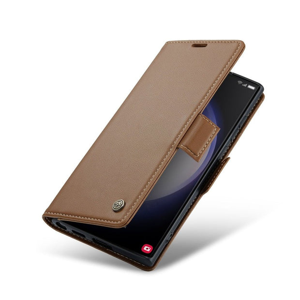 Pellis Vegan Leather Galaxy Case With Magnetic Card Slots