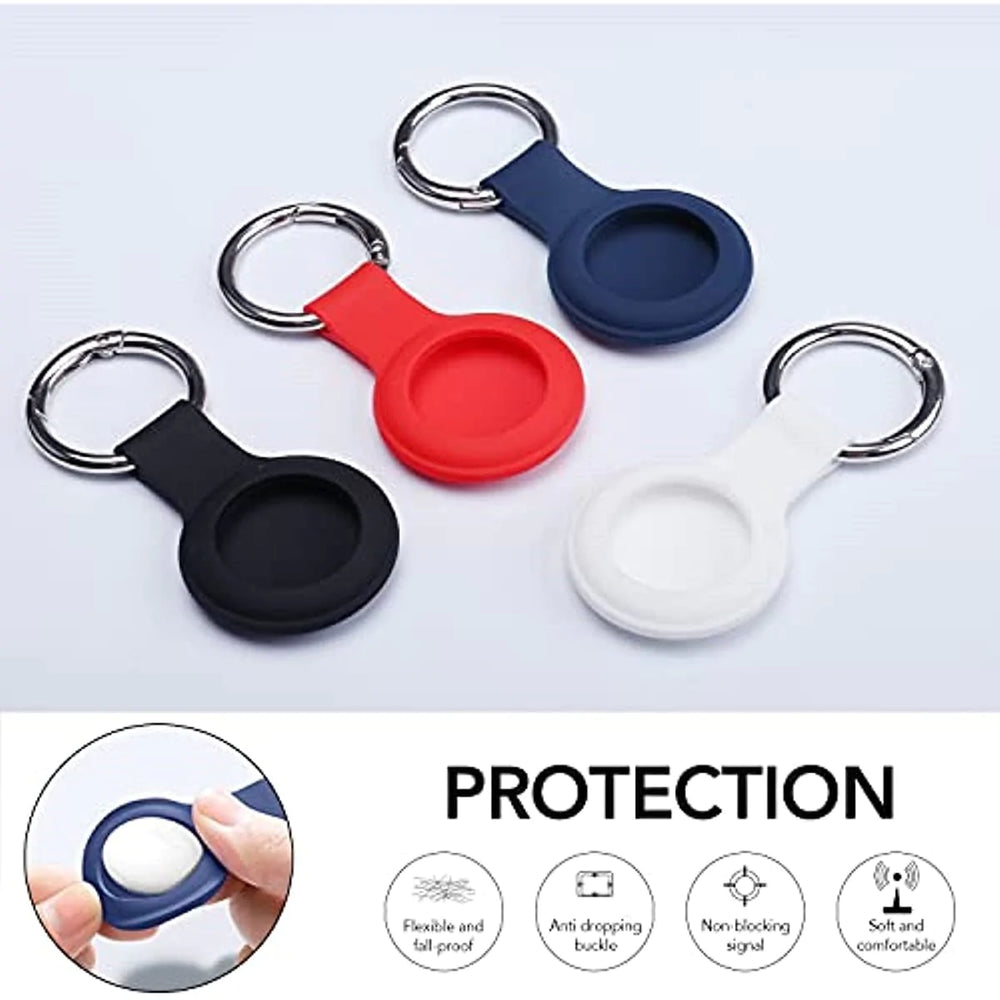 Apta Liquid Silicone Keychain Airtags Case - Astra Cases