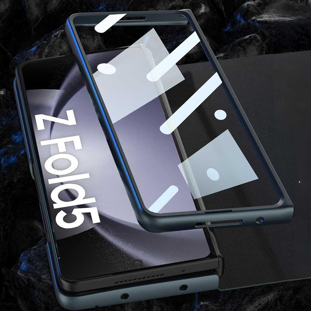 Cedere Shell Membrane Integrated Leather Case for Galaxy Z Fold 5