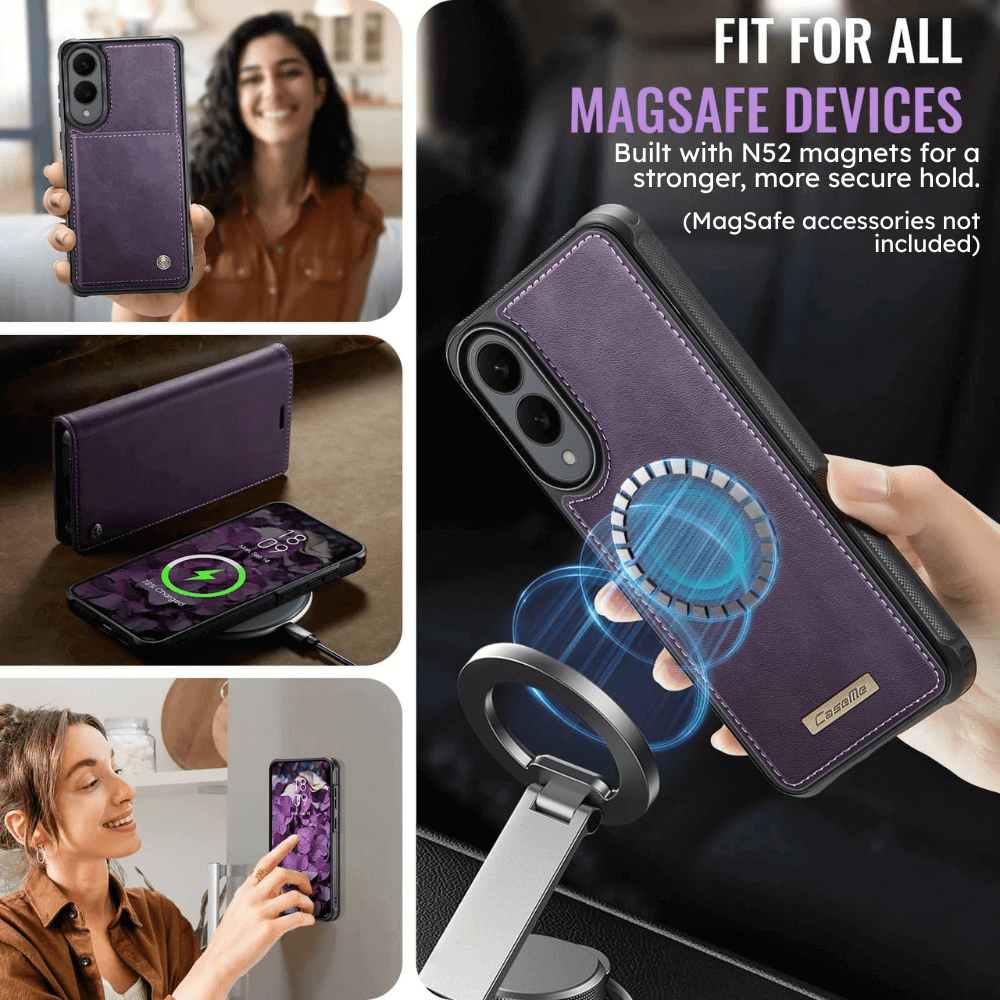 Quovis Leather Flip MagSafe Wallet Galaxy Case - Astra Cases