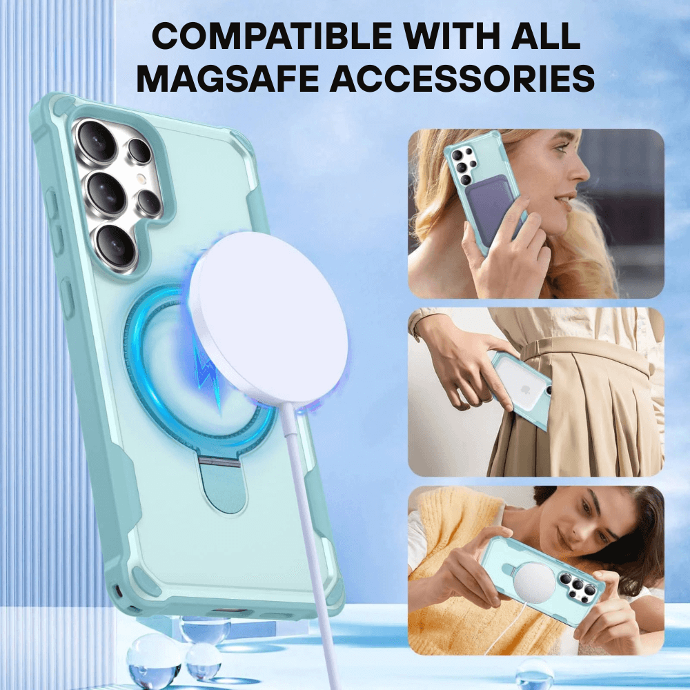 Tego Slim Shockproof MagSafe Galaxy Case With Ring Holder - Astra Cases