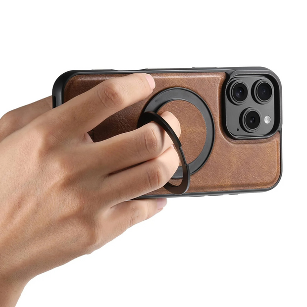 Capio Leather iPhone Case With Built-in Kickstand