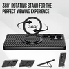 Frux Carbon Fiber Shockproof Galaxy Case With Kickstand