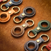 Custodia Genuine Leather AirTag Case With Metal Keyring
