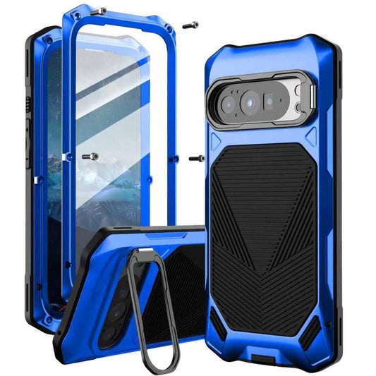 Gens Heavy-Duty Google Pixel Case with Built-in Tempered Glass & Camera Kickstand
