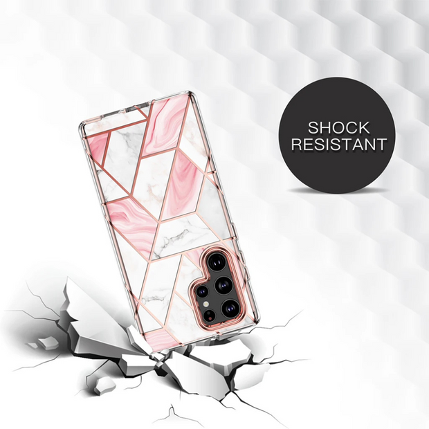 Fleo Plated Silicone Shockproof Galaxy Case