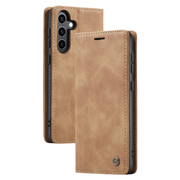 Dira Retro Leather Wallet Galaxy Case