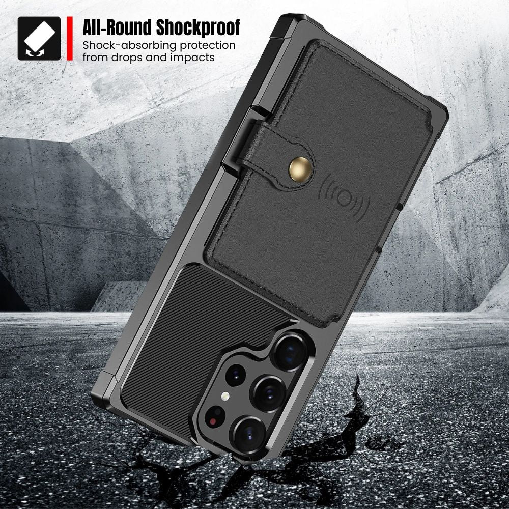 Echo Luxury Leather Wallet Case For Galaxy S Series - Astra Cases