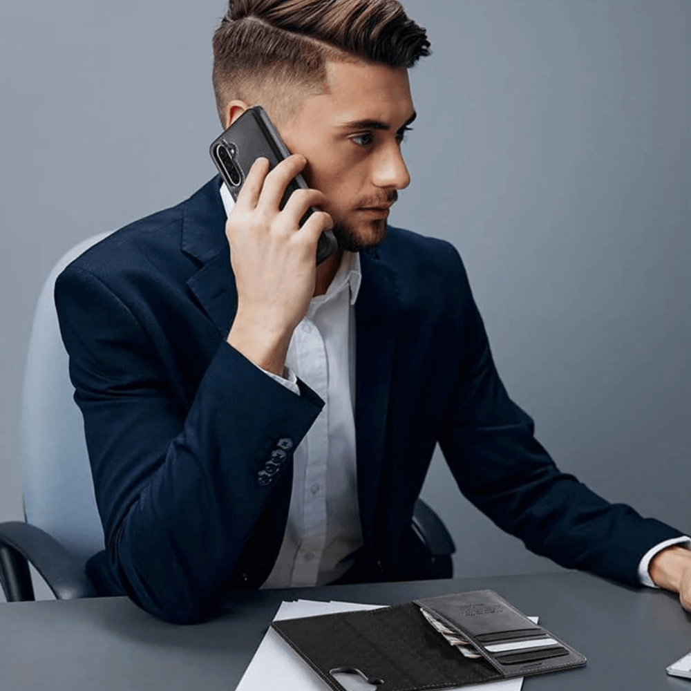 Quin Leather Flip Wallet Galaxy Case - Astra Cases