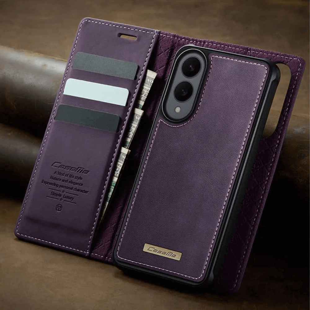 Quovis Leather Flip MagSafe Wallet Galaxy Case - Astra Cases