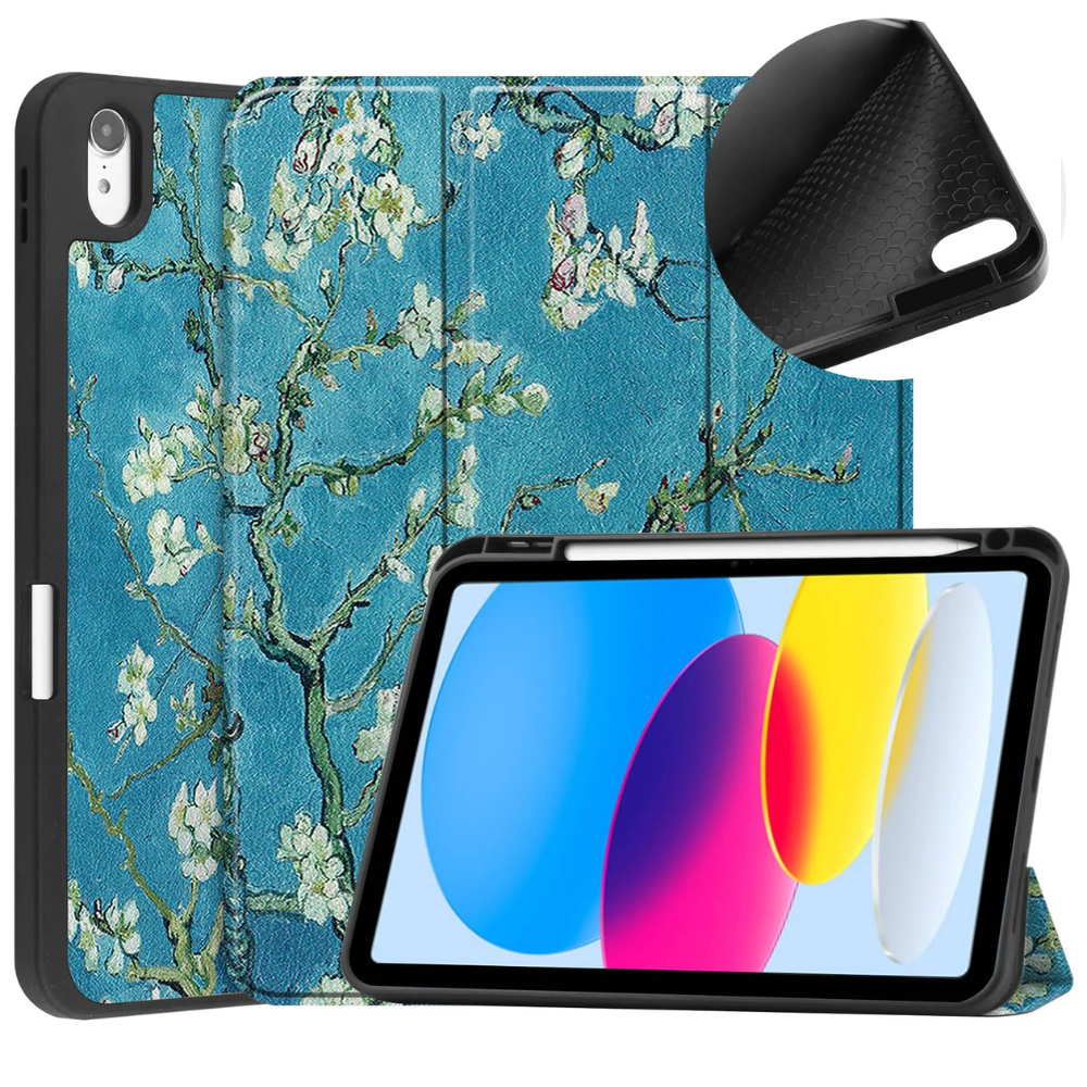 Lumen Tri-Fold Shockproof Leather iPad Case With Pencil Holder