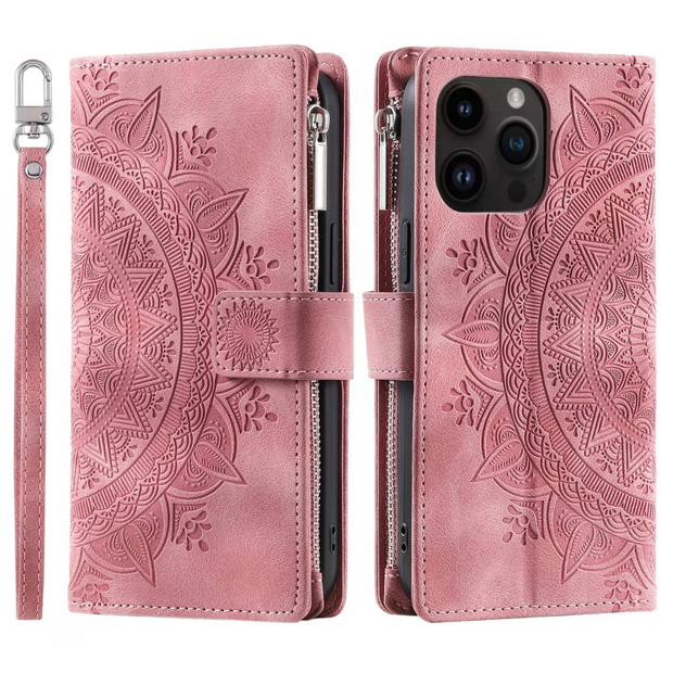 Denuo Magnetic Leather Wallet iPhone Case With Straps