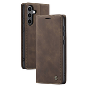 Dira Retro Leather Wallet Galaxy Case