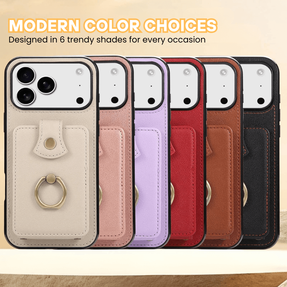 Sanus RFID Blocking Leather Wallet iPhone Case - Astra Cases