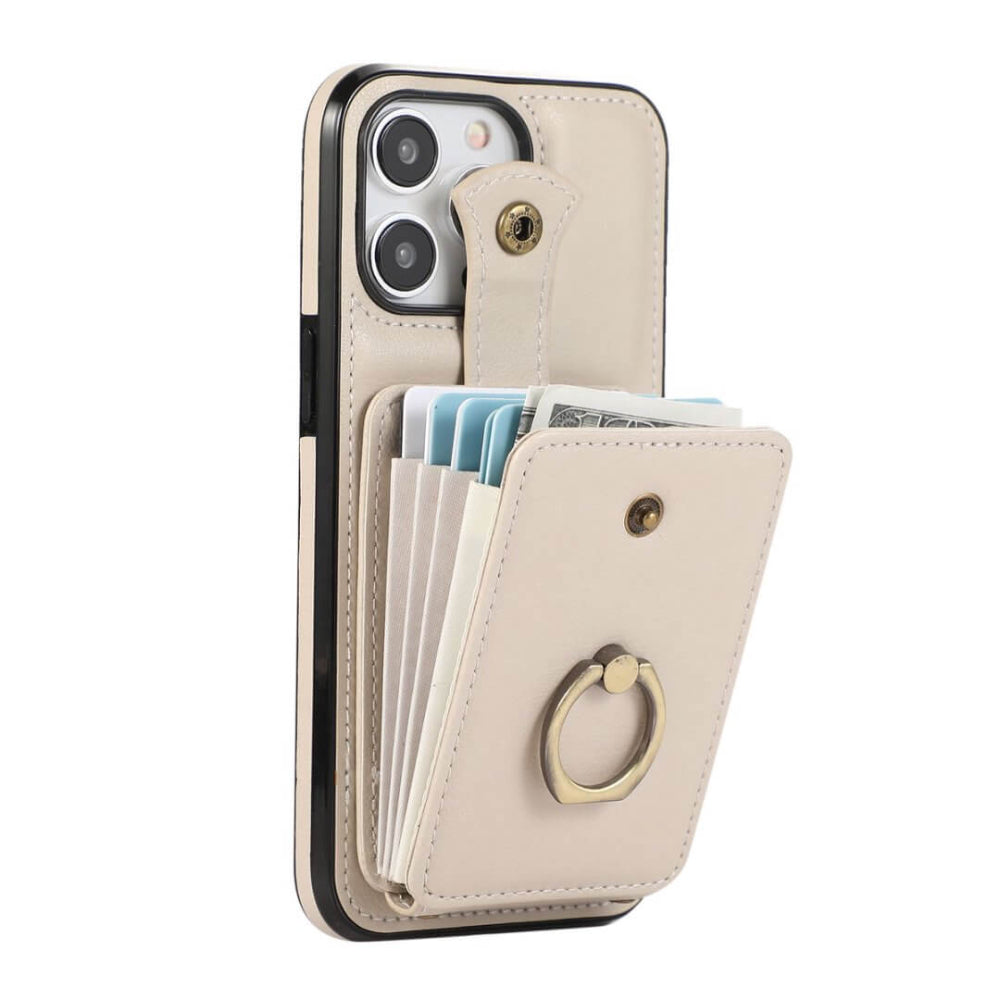 Sanus RFID Blocking Leather Wallet iPhone Case - Astra Cases