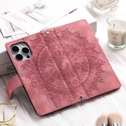 Denuo Magnetic Leather Wallet iPhone Case With Straps