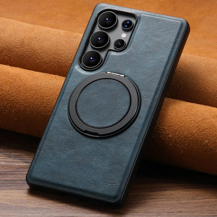 Caries Leather Galaxy Case With Built-in Kickstand