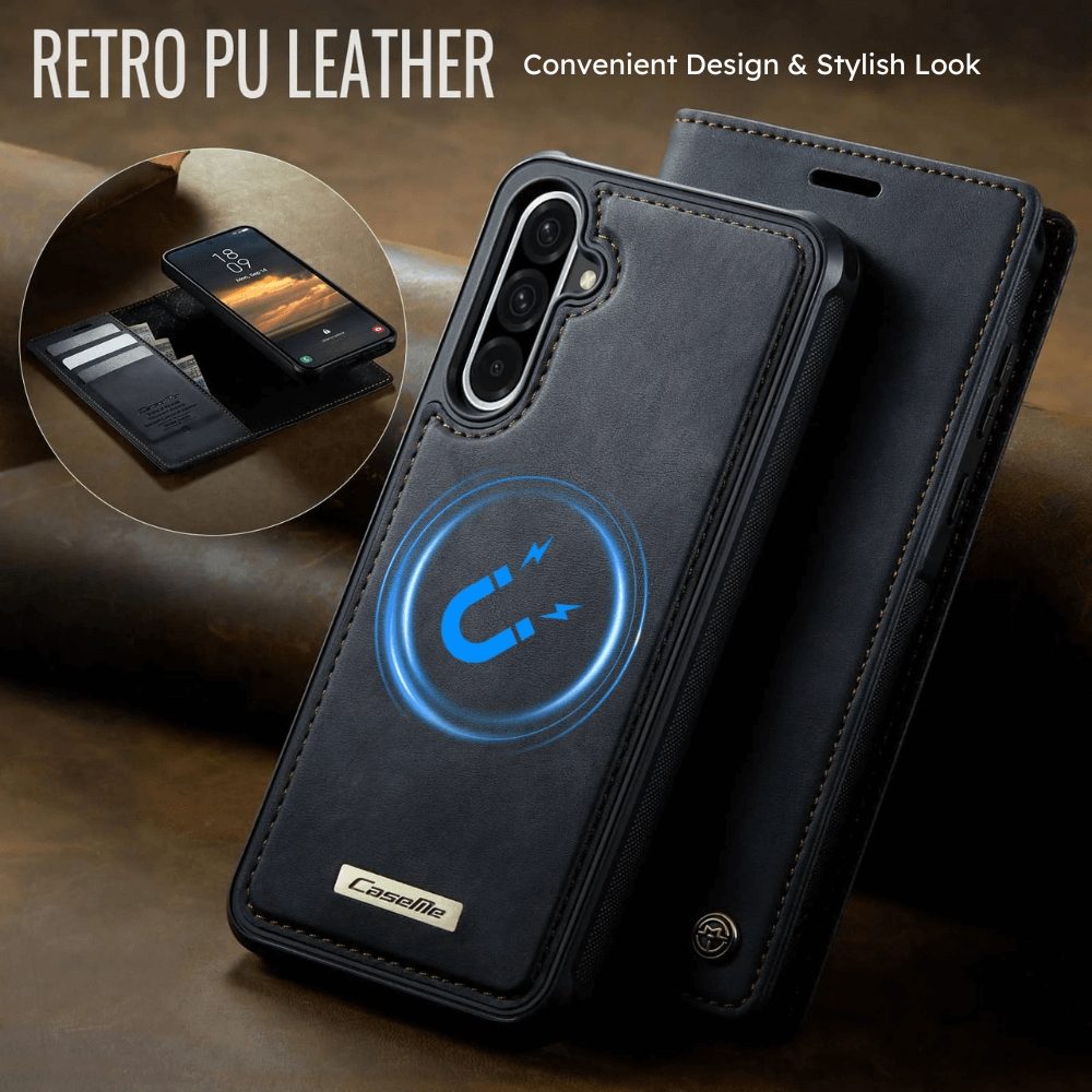 Quin Leather Flip Wallet Galaxy Case - Astra Cases