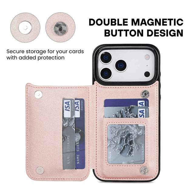 Tempero Leather Flip Wallet iPhone Case - Astra Cases