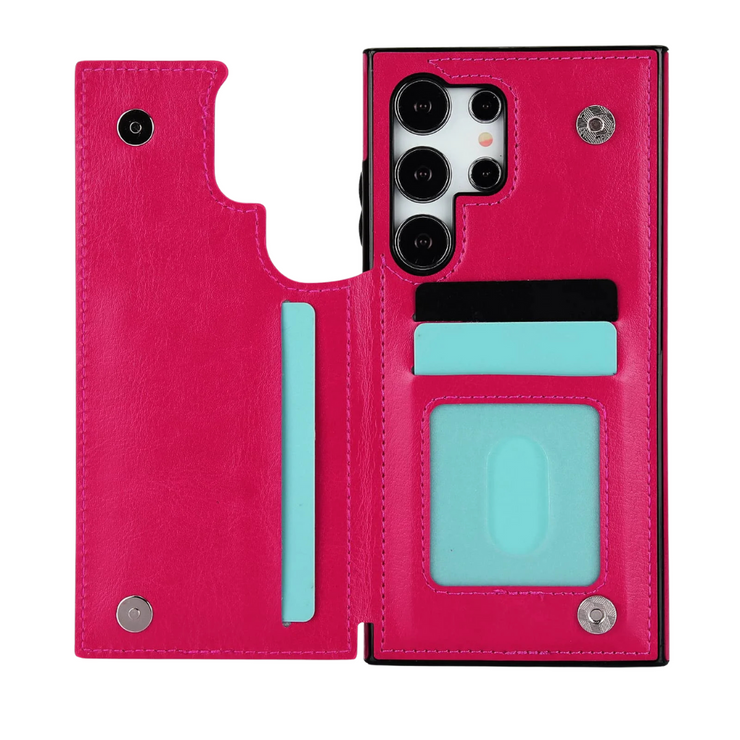 Cedo Leather Flip Wallet Galaxy Case