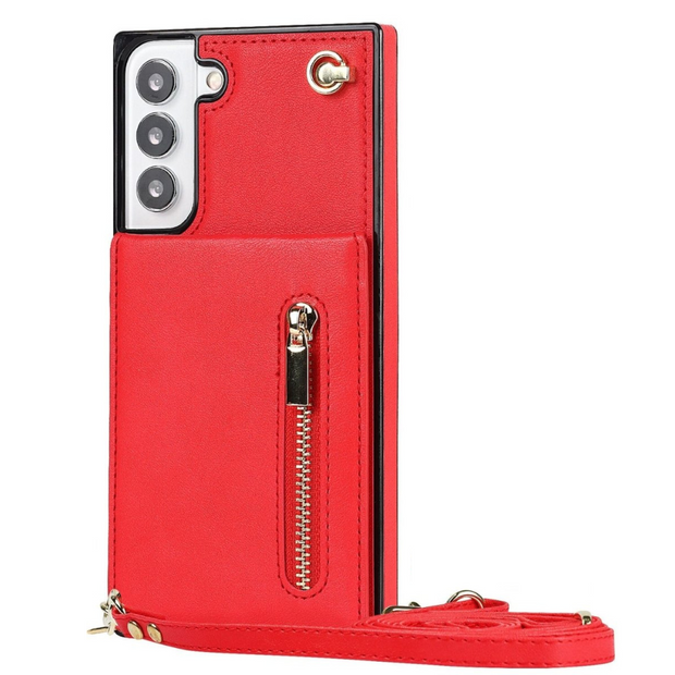 Mitis Crossbody Galaxy Leather Case With Stand