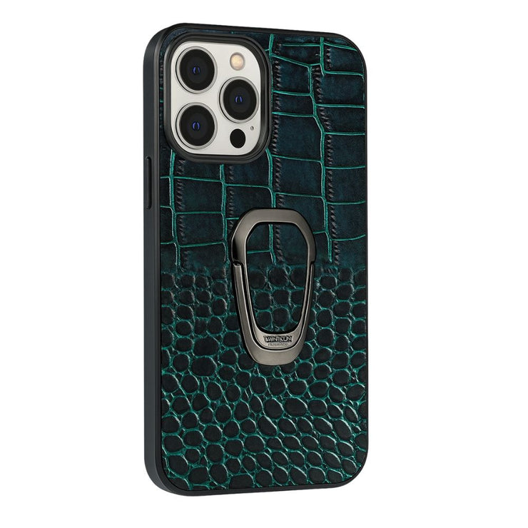 Adepto Leather iPhone Case With Ring - Astra Cases