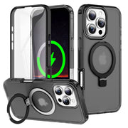 Dives Shockproof Matte iPhone Case With Screen Protector And Ring Holder