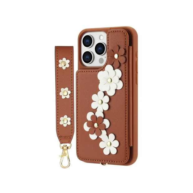 Verto Floral Design Detachable Wallet iPhone Case