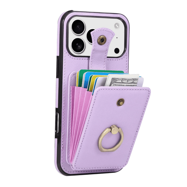 Sanus RFID Blocking Leather Wallet iPhone Case - Astra Cases