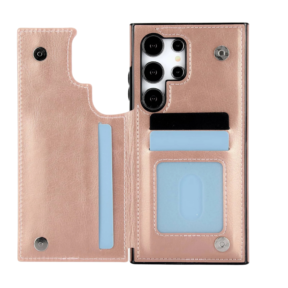 Cedo Leather Flip Wallet Galaxy Case