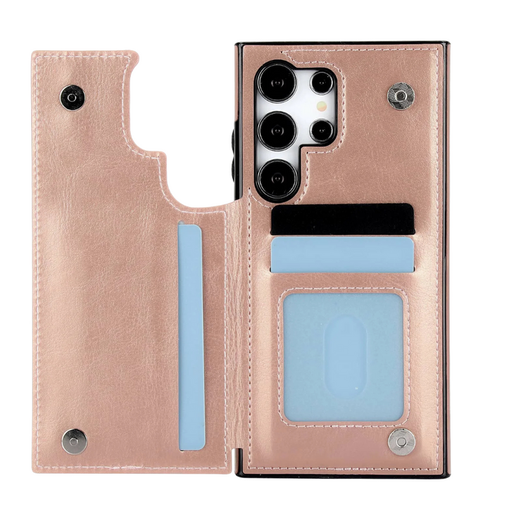 Cedo Leather Flip Wallet Galaxy Case