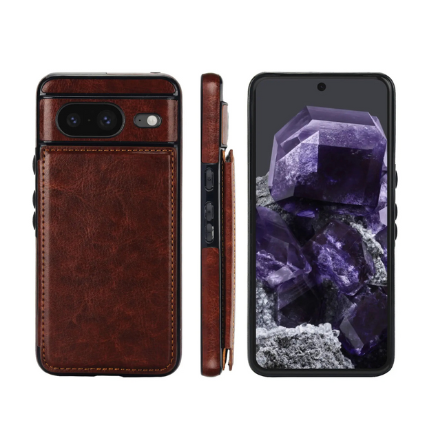 Fautor Leather Flip Wallet Case For Google Pixel Series