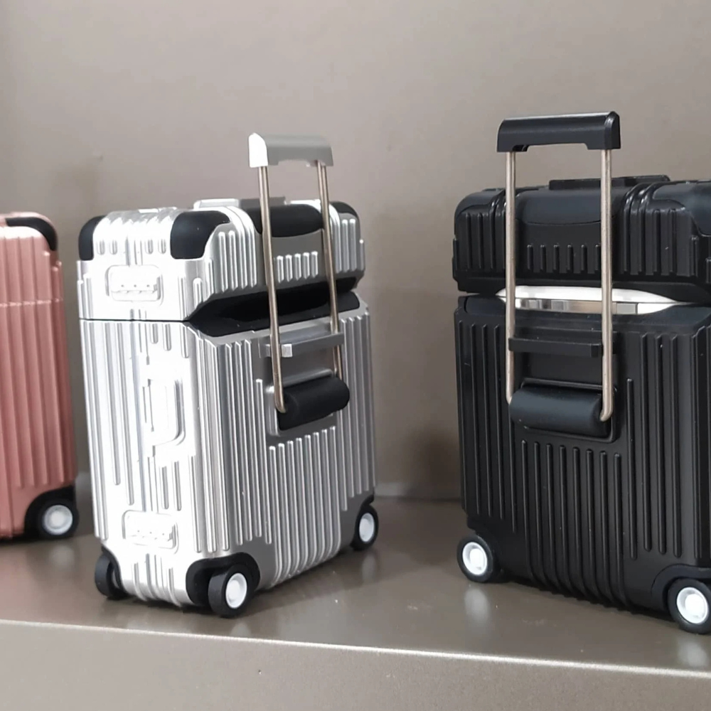 Eluo Luggage Style Shockproof AirPods Case