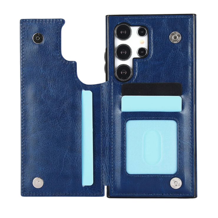 Cedo Leather Flip Wallet Galaxy Case