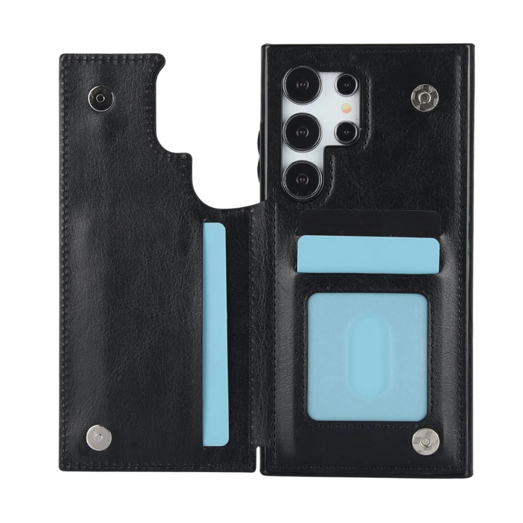 Cedo Leather Flip Wallet Galaxy Case